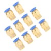 TOPINCN 10Pcs Pneumatic Quick Connector Air Fittings Adapter 8Mm Diameter