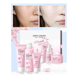 Set Skincare Japan Sakura Blossom Beauty 6pz Prejuvenecer                                                                                             