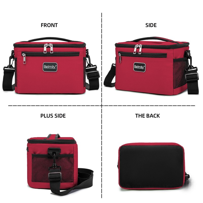 BEIMILY Lunch Box for Men/Women,Small Insulated Lunch Bag,Reusable LunchBox for