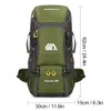 50L Water Resistant Hiking Backpack Outdoor Sport Daypack Travel Bag