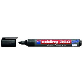 Edding 360-001 - 360 Whiteboard Marker Bullet Tip 1.5-3mm Black PK10