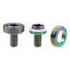 Wanyifa Titanium M8x15mm Bicycle Crank Arm Fixing Bolt with Cap