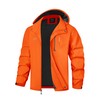 TEZO Mens Rain Jacket Waterproof Hiking Coat Windproof Mountain Jacket