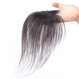SISIJUFA Pointed Wig, Hairpiece, Hides Hair Loss, Partial Wig, Fully Hand-Planted, Human Hair, Wig, Thorl, Artificial Skin, Supernatural