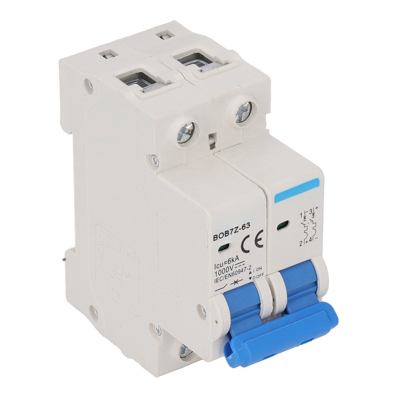 DC1000V Miniature Circuit Breaker 2P Air Switch 6KA Photovoltaic Overload