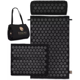 Dakini 미니 패드가 포함된 다키니 지압 매트 및 베개 세트 - 침술 전신 [Linen Luxury] Dakini Acupressure Mat and Pillow Set with Mini Pad - Acupuncture Full Body [Linen Luxury]