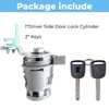 MCDHOJWGG 72185-S9V-A21 Driver Side Door Lock Cylinder with Key Compatible