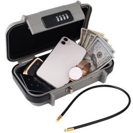 NBYT portable safe, money box, beach safe, beach valuables safe, code changeable, detachable wire rope, waterproof and anti-theft, used in hotels, sports venues, travel and vacation