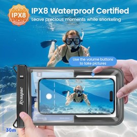 Rynapac Waterproof Phone Pouch - 2 Pack for iPhone & Galaxy