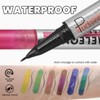 Black and Multichrome Waterproof Liquid Eyeliner, Stay All Day Eye
