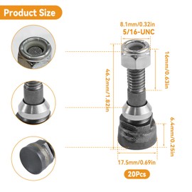 SYWAN Stump Grinder Teeth Compatible with 500 Aftermarket Replace Grinder Teeth For Stump Removal, 20pcs