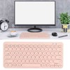 Wireless Keyboard 78 Keys Round Keycaps Slim Compact Retro Quiet