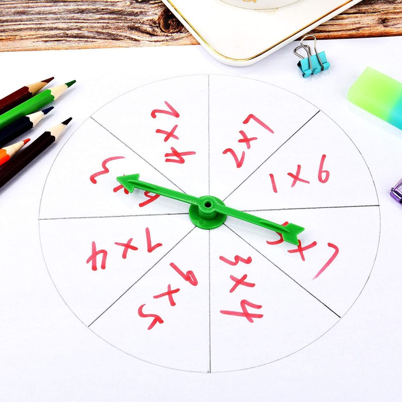 Killow 25 Pieces Arrow Game Pointer Spinner Plastic Arrow Spinner
