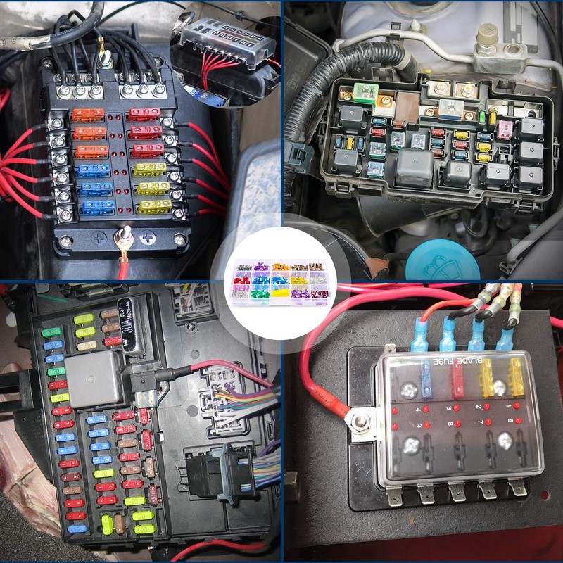 Nilight - 50014R 140pcs Low Profile Mini Blade Fuse Assortment,