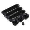 Yibuy Black Pickup Cover Guitar Parts Set with 1*Volume Knob/2*Tone