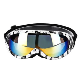 Single Layer Professional Ski Goggles Windproof Outdoor Riding UV Protection Snow GogglesZebra Pattern