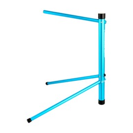 Vaveren Bicycle Floor Parking Rack Bike Repair Stand Aluminum Alloy Bike Floor Rack Bike Holder Bicycle Mechanics Stand for Home Yard, Blue