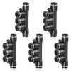 TAILONZ PNEUMATIC 10MM OD 5pcs Straight Connectors Plastic Quick Release