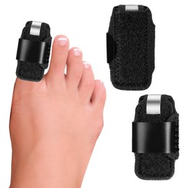 Toe Splint Straightener for Hammer Toe Adjustable Toe Corrector Brace for Bent Toe Claw Toe for Women Men Broken Toe Support 2Pcs