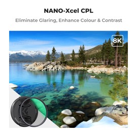 K&F Concept 62MM Polarising Filter Circular Polarizing CPL, 28 Layer Super Slim Polarizer Filter Multi-coated Polarized MRC Filter with Lens Cap (Nano-X Series)