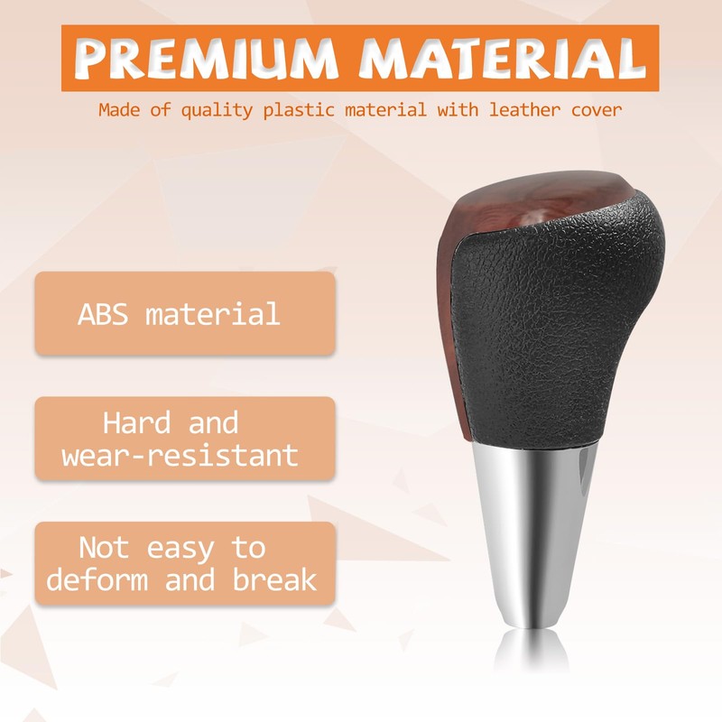 VKGUG Black Walnut Wood Gear Shift Knob Shifter Compatible with