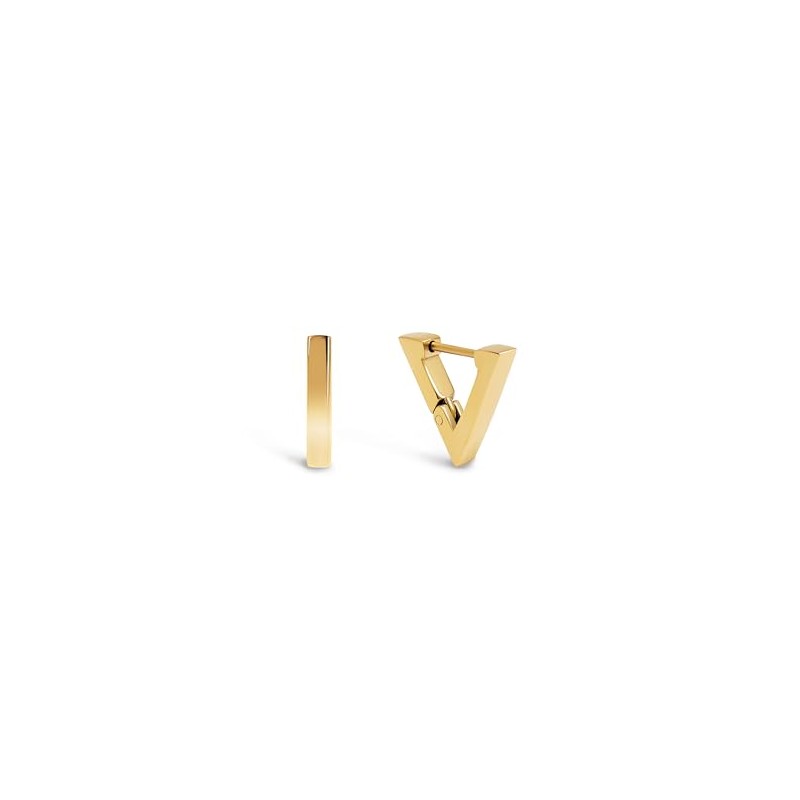SINGULARU - Pirámide Earrings - Stainless Steel Earrings with 18