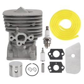 Carbhub 35mm 545008082 Cylinder Piston Gasket Kit for Husqvarna 128C 128CD 128L 128LD String Trimmer with Air Fuel Filter Line Spark Plug Gasket