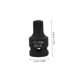 FUNOMOCYA Low Profile Socket Set Impact Triple Square Spline Bit Remover for Brake Calipers Truck Car Disc Brake Steel Spanner Screw Extractor