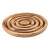 NOVICA Artisan Handmade Wood Maze Game Mango Labyrinth Board Brown