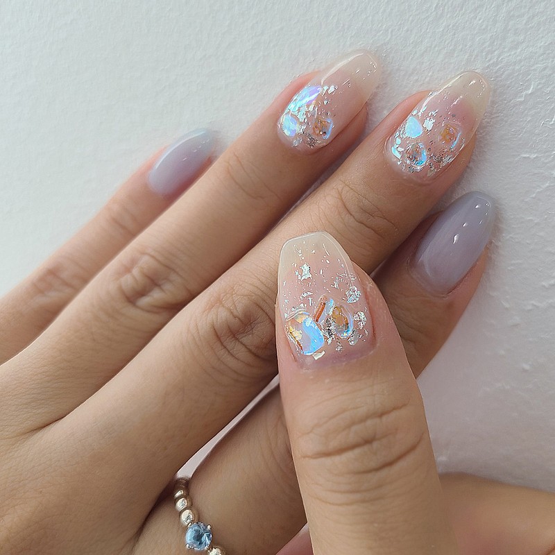 Bonnie B Silver Ice Crunchy Nail Glitter / 보니비 실버