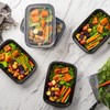 [50 Sets] 28 oz. Meal Prep Containers With Lids, 1