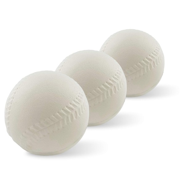 Foam Toddler Baseballs (3 Pack) - Compatible with Fisher-Price Triple Hit Pitching Machine & Tball Set | Soft Baseballs for Kids Learning Skills | Perfect T Balls for Toddlers and Beginners