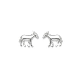 Heather Needham Silver: Sterling Silver Donkey Stud Earrings - SIZE: 7mm Gift boxed 5019