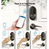 Veise Smart Locks for Front Door, 2 Lever Handle Set,