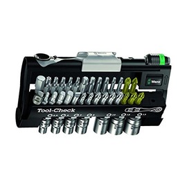 Micro Series 1/4" Drive Bit Ratchet Set with Bit Holder, Metric Sockets and Case, 38 Pieces