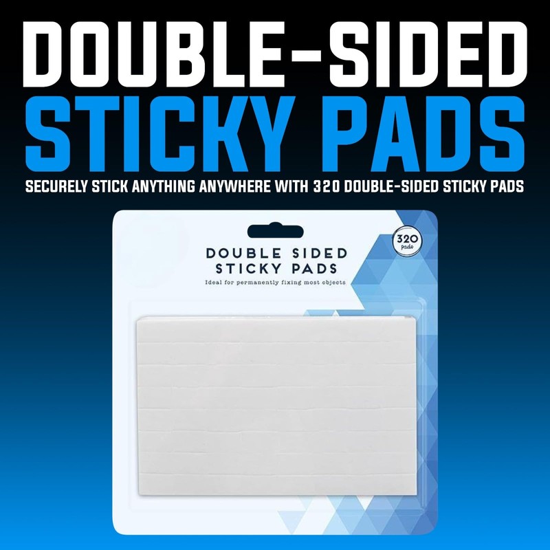 ZYBUX - Securely Stick Anything Anywhere with 320 Double-Sided Sticky