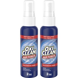 OxiClean Max Force Laundry Stain Remover Spray, Newborn & Baby Essentials, Travel & On-The-Go Stain Treater, 2 fl oz, 2PK