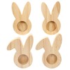 Papierdrachen 4 Wooden Egg Cups – High-Quality Easter Decoration –