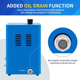 Kuntech Smoke Machine Automotive Built-in Air Pump, 12V DC Smoke Leak Detector for Pipe System, Fuel Leakage, Leakage Diagnostic Tester for All Cars