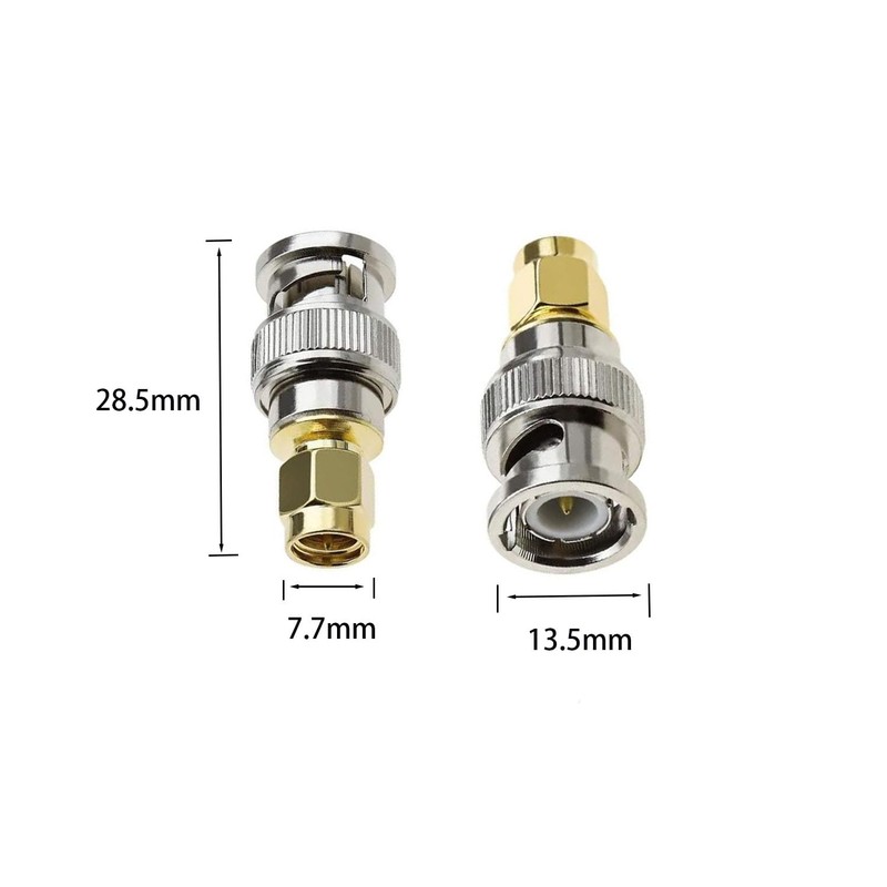 DHT Electronics 2pcs RF coaxial Coax Adapter SMA Male to