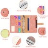ANOMM A5 Ring Binder Notebook PU Leather Diary, Refillable Notebook
