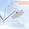 High Pressure Shower Head with 11 IN Adjustable Arm, HarJue