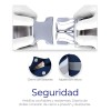Cangurera Portabebé Raganet Mochila Multifuncional Con Asiento Bebé Color Azul