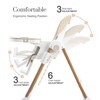 Mallify Foldable High Chairs for Babies and Toddlers, 3-in-1 Convertible