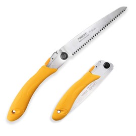 Toolux 8 Inch Folding Saw, SK5 Steel Pruning Hand Saw, Camping Saw for Smooth Cutting, Camping, Gardening, Tree Pruning, Wood Cutting, Compact Design with Non-Slip Ergonomic Handle for Outdoor Use