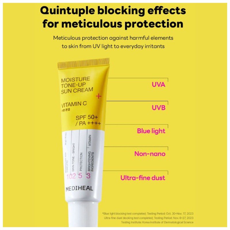 MEDIHEAL Moisture Tone-Up Sun Cream SPF50+ PA++++ 50ml