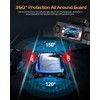 5GHz WiFi 4 Channel Dash Cam, 2K Front+1080P*3 Rear Inside