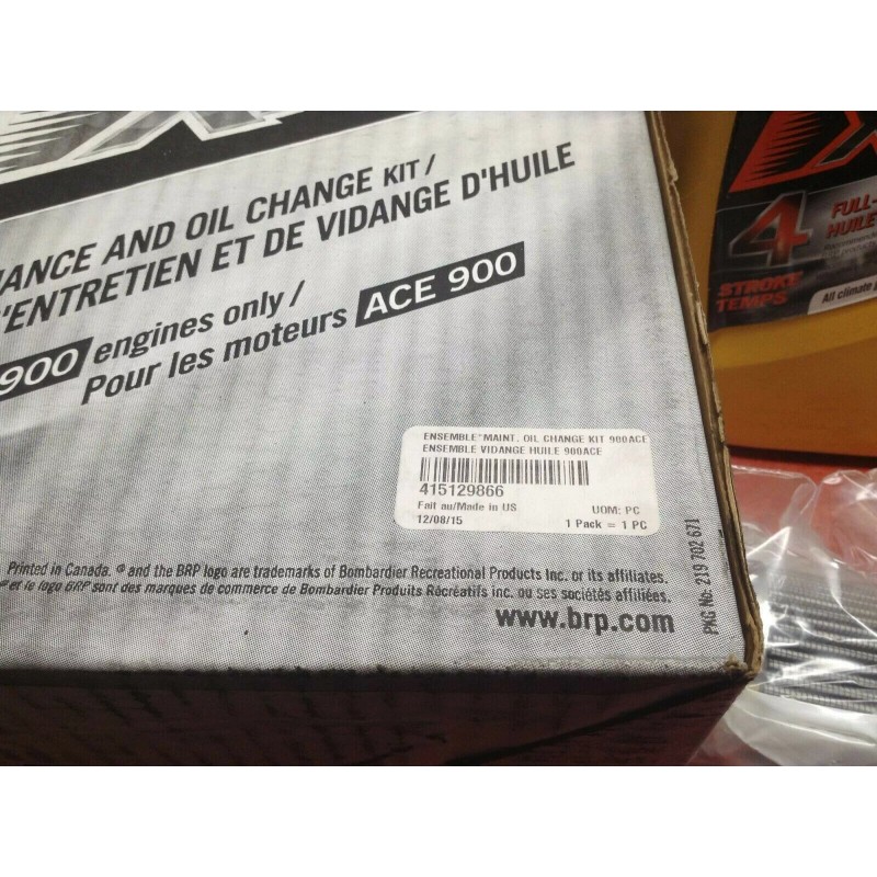 BRP NEW OEM SKIDOO XPS OIL CHANGE & FILTER MAINTENANCE