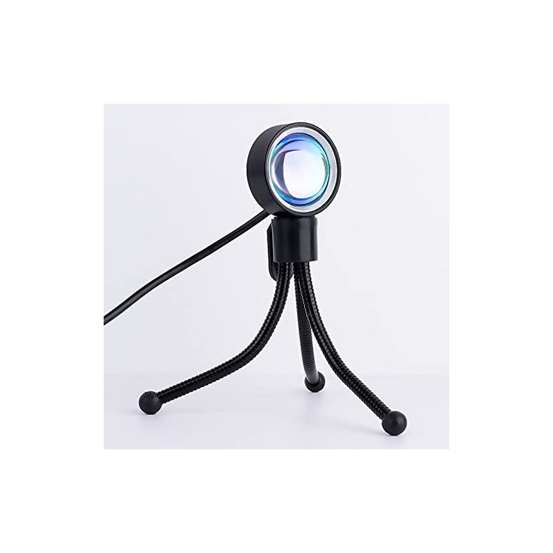 LED Sun Sunset Rainbow Projector Atmosphere USB Night Light Lamp