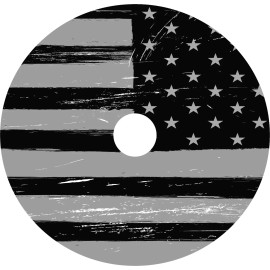 Kustom Cycle Parts Black & Grey American Flag 2024 Touring Air Cleaner Insert. Street & Road Glide